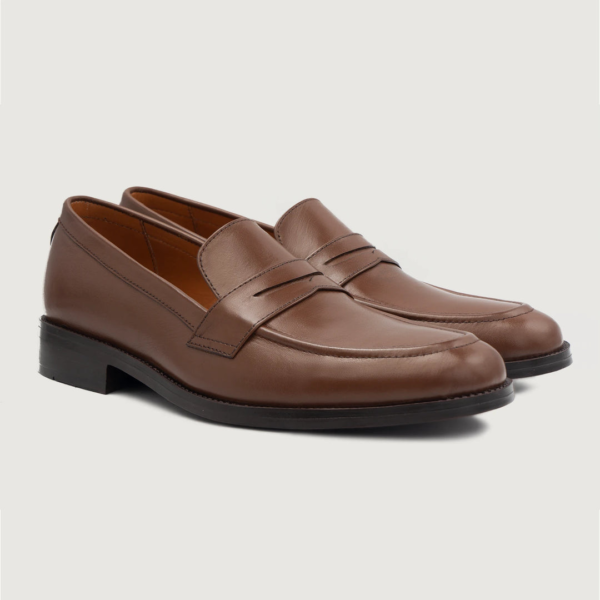Brown Genuine Leather Loafer